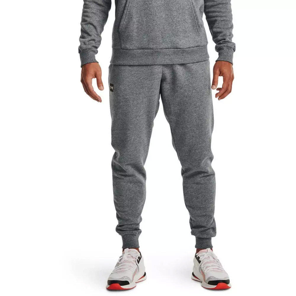 Under Armour, Spodnie dresowe męskie Rival Fleece Jogger 2021, 1357128-012, szary, rozmiar S