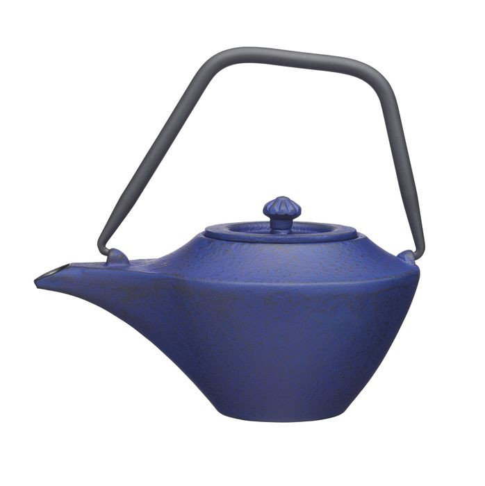 Kitchen Craft Dzbanek żeliwny do herbaty 450ml niebieski uniwersalny 14044-uniw