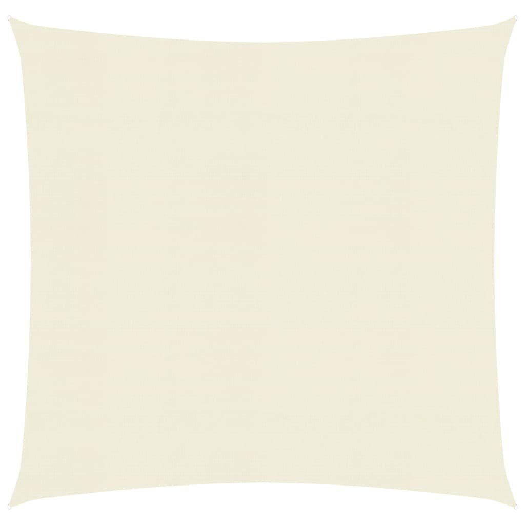 vidaXL Żagiel przeciwsłoneczny, 160 g/m, kremowy, 2,5x2,5 m, HDPE vidaXL
