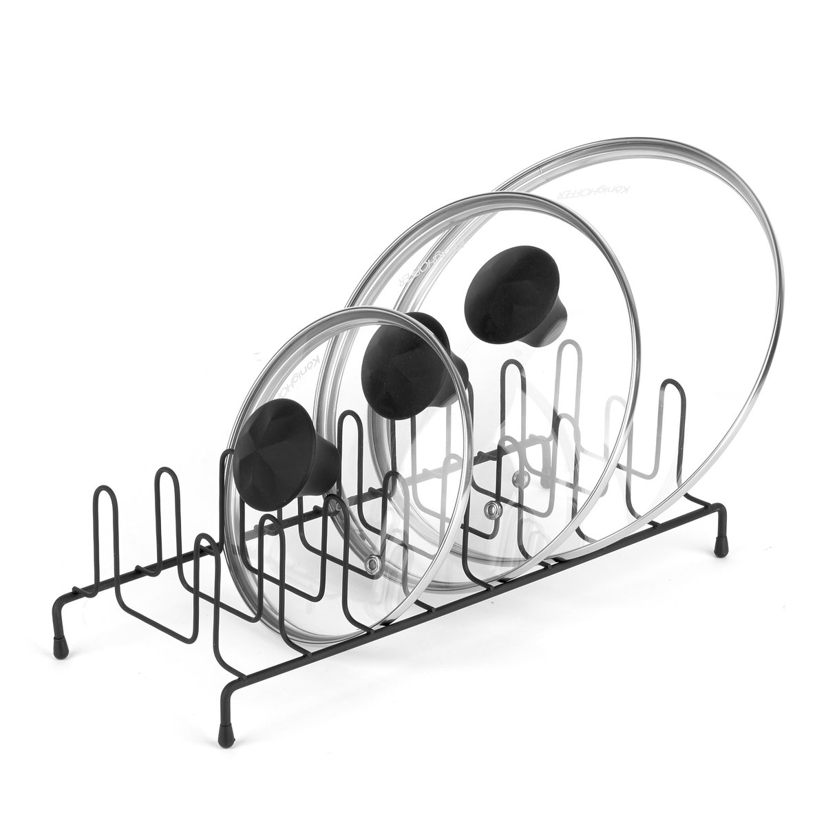 Stojak na pokrywki talerze Tadar czarny