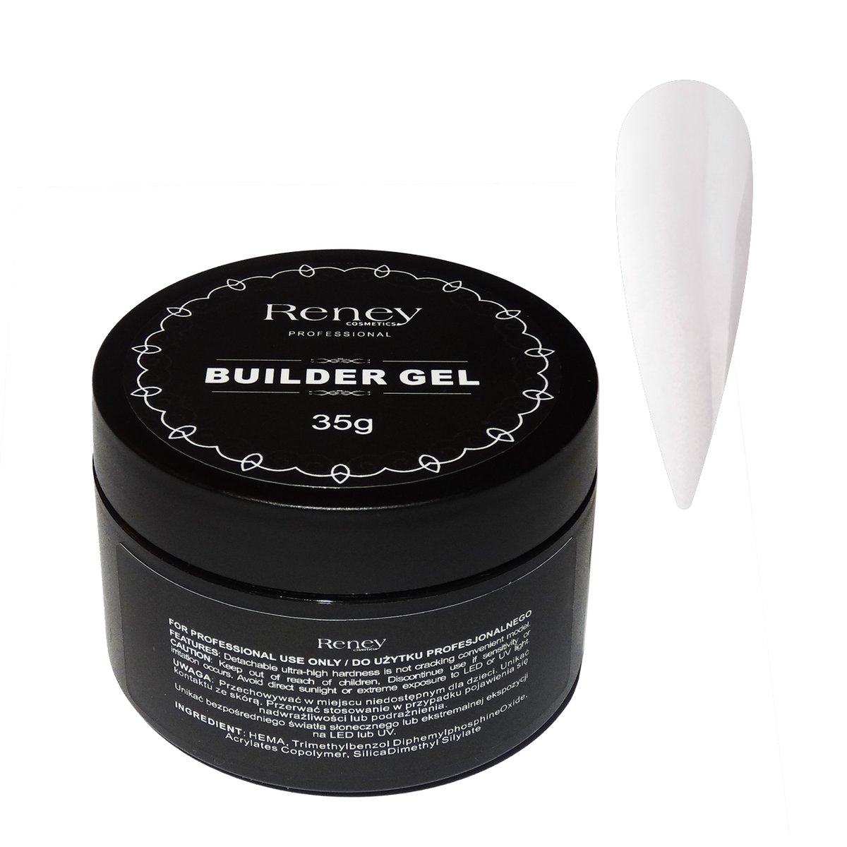Reney, Builder Gel, Żel Budujący 6 Przezroczysty, 35 ml