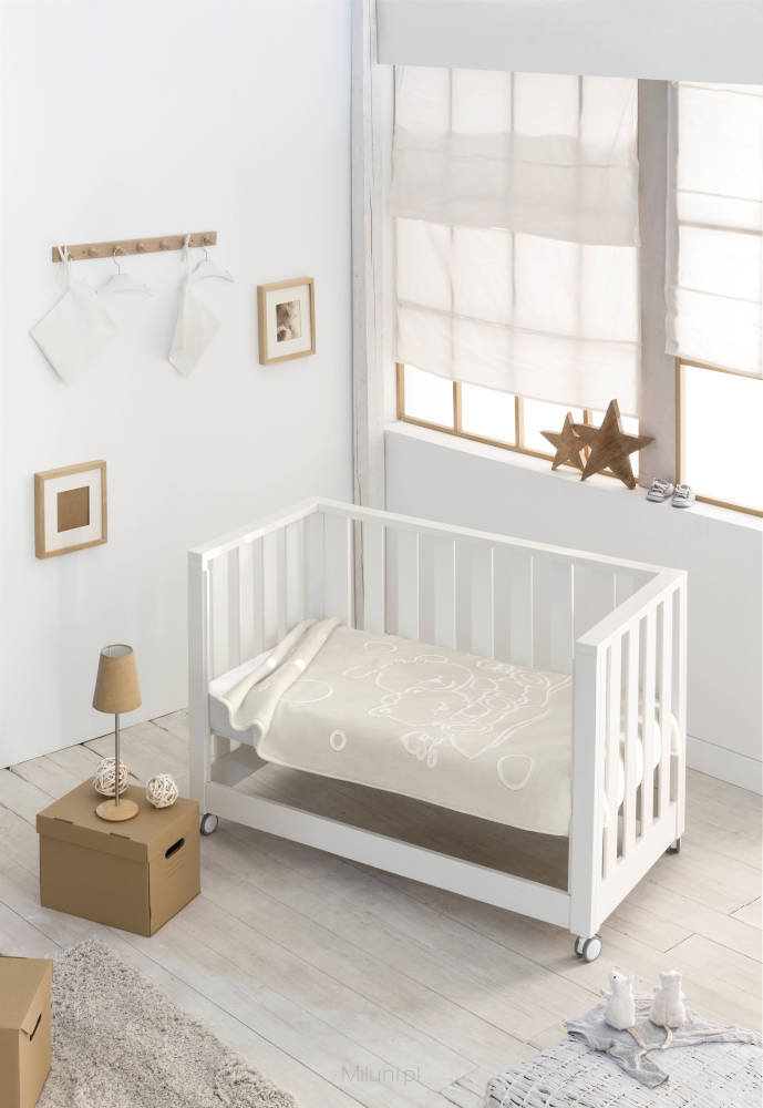 Pielsa Baby, Koc dziecięcy/Otulacz, Premium, Kotek, Kremowy, 110x140 cm
