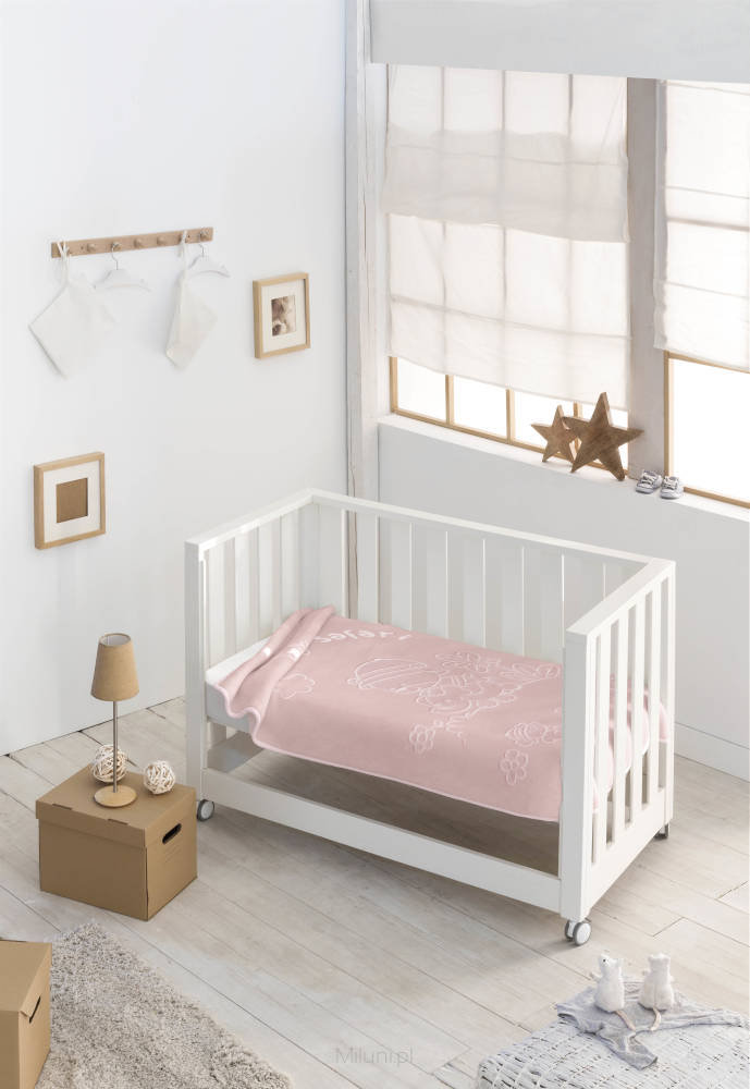 Pielsa Baby, Koc dziecięcy/Otulacz, Premium, Safari, Różowy, 110x140 cm