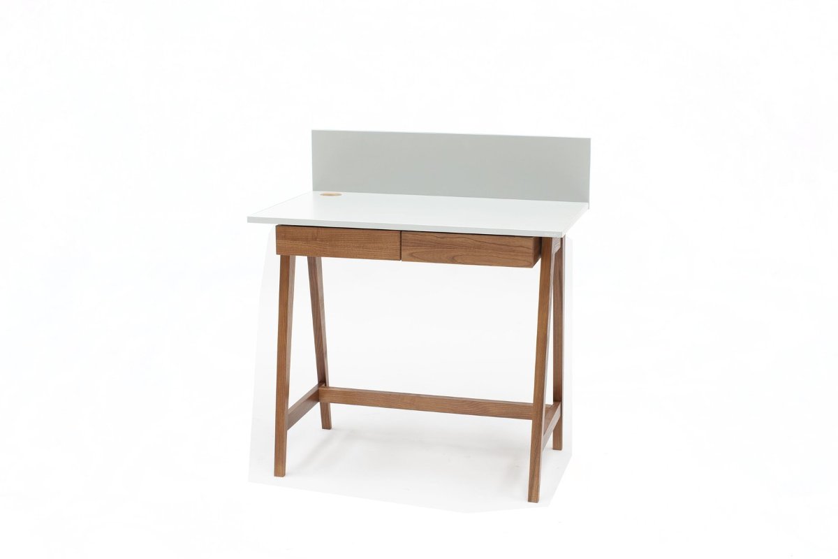 Biurko RAGABA LUKA, białe, 75x85x50 cm