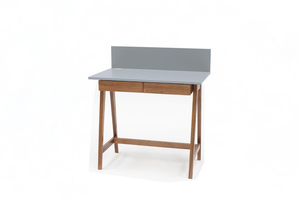 Biurko RAGABA LUKA, jasnoszare, 75x85x50 cm