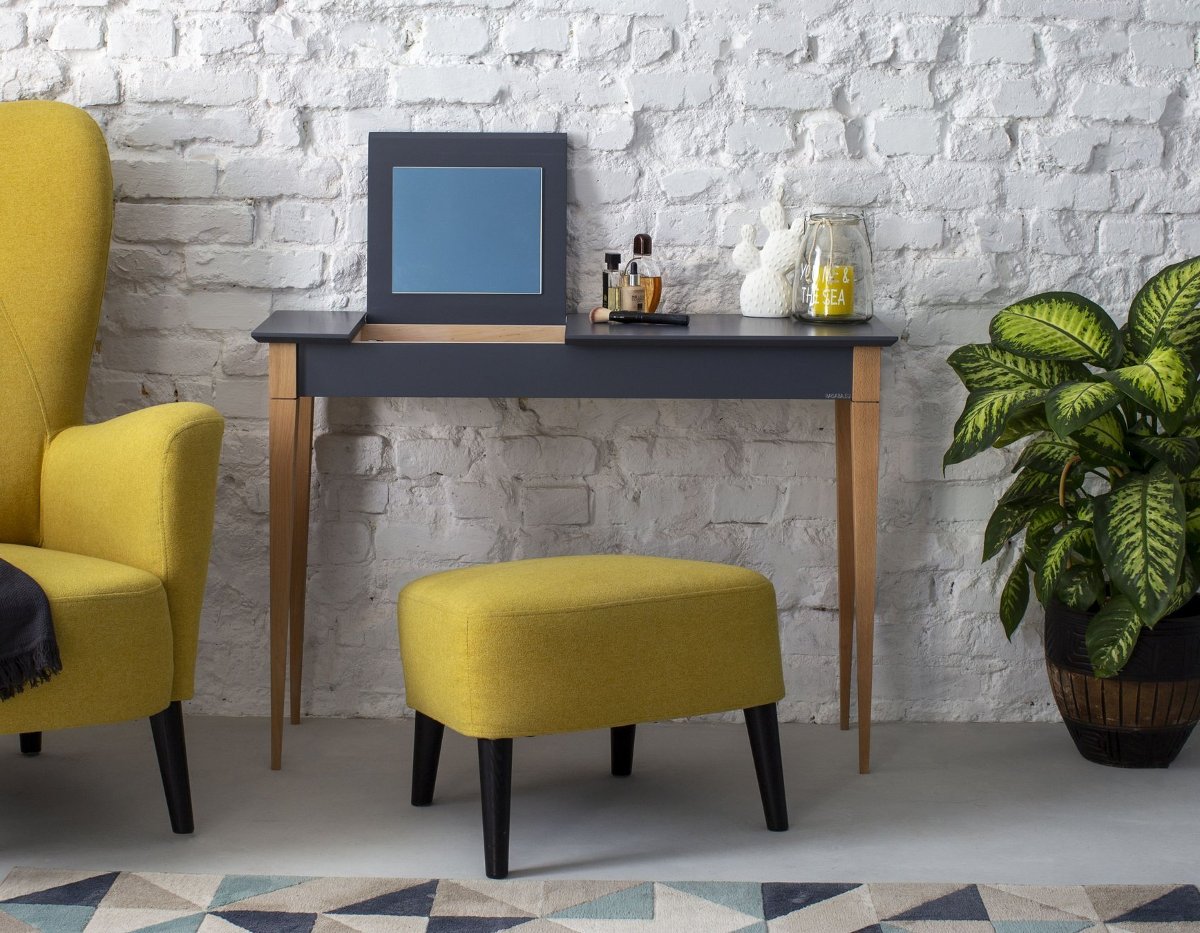 Toaletka MIMO z Lusterkiem – 65x35cm Ciemnoszara