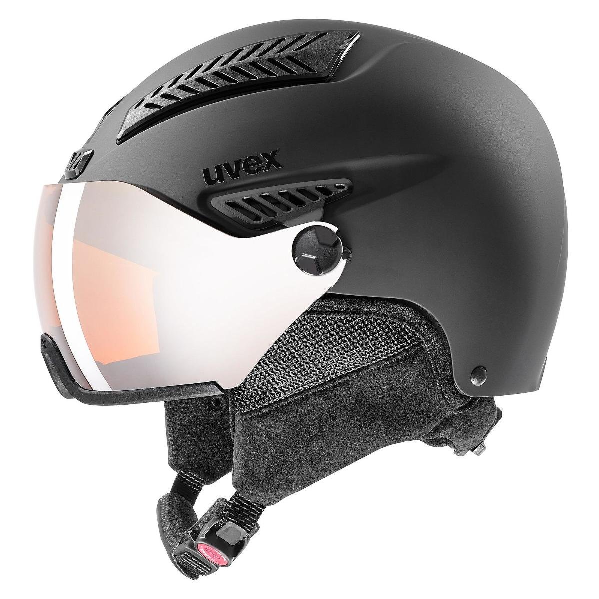 Uvex Hlmt 600 Visor Ski Helmet Black Mat 59-61 cm 19/20