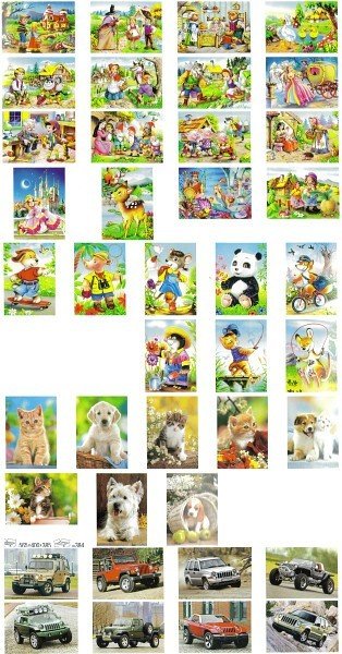 Castorland Puzzle mini 54 elementy display 32 sztuki