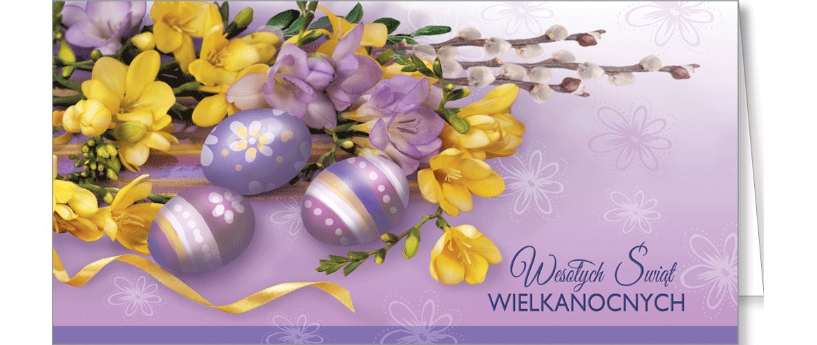 Kartki wielkanocne dla firm bez tekstu LZW-BT 9