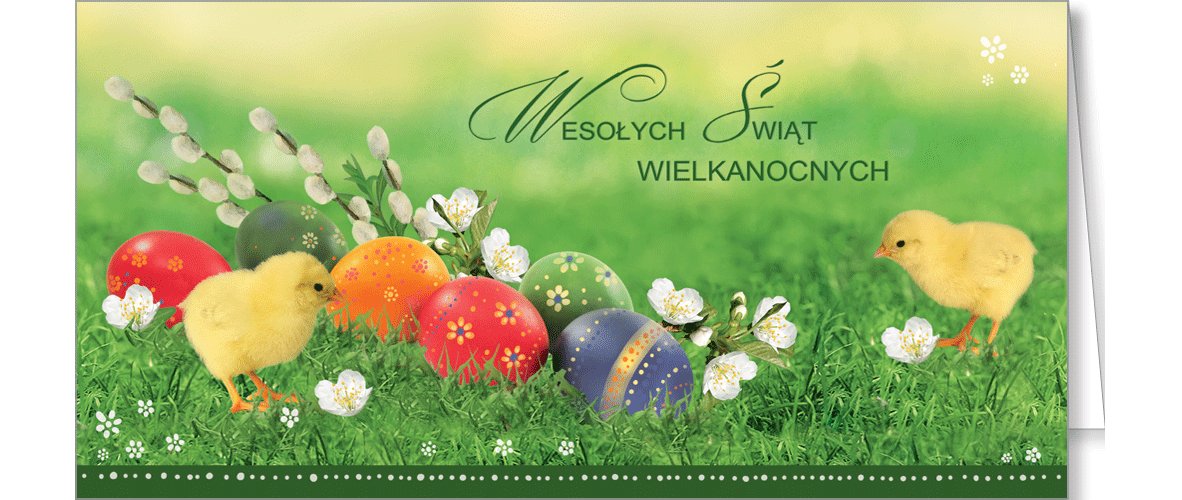 Kartki wielkanocne dla firm bez życzeń LZW-BT 12