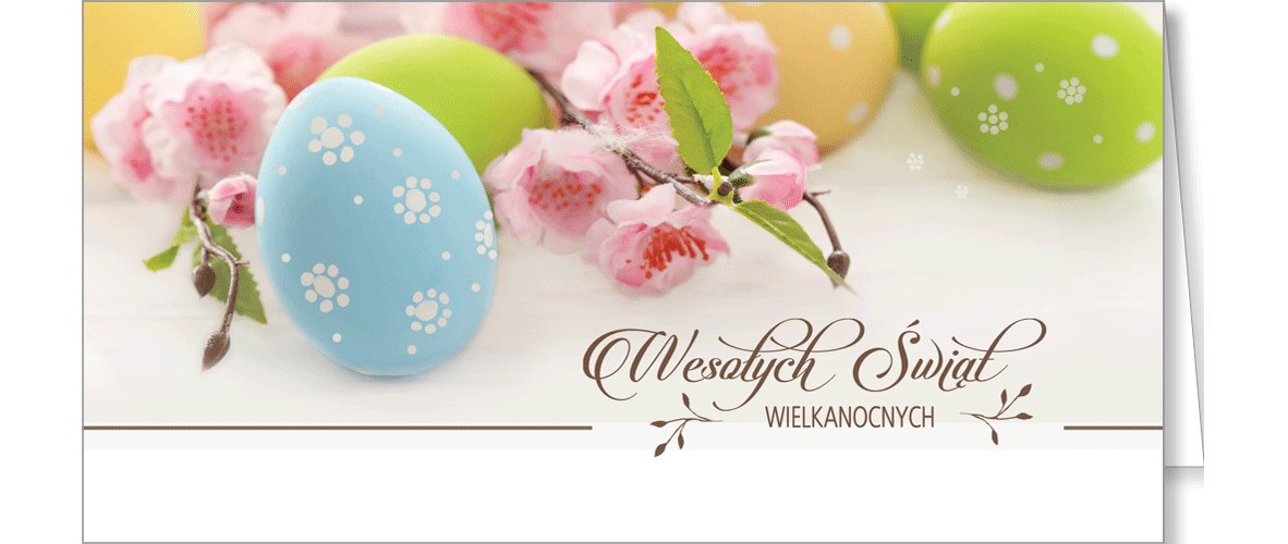 Biznesowe Kartki wielkanocne bez życzeń LZW-BT 27