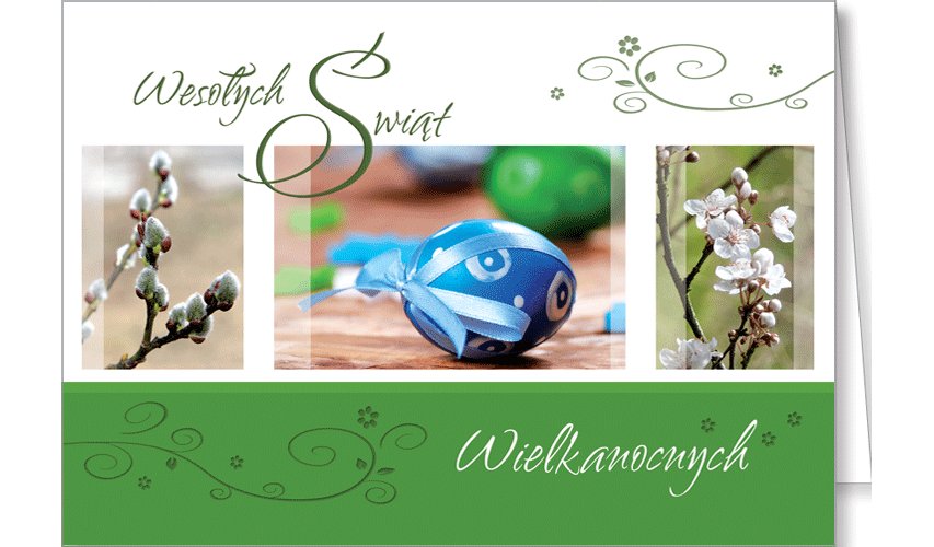 Kartki wielkanocne fundacyjne z życzeniami GDW-T 4