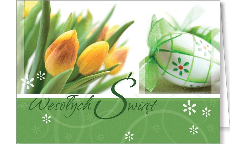 Kartka na Wielkanoc z życzeniami GDW-T 8