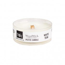 WoodWick Świeca Petite White Teak 15h 31g