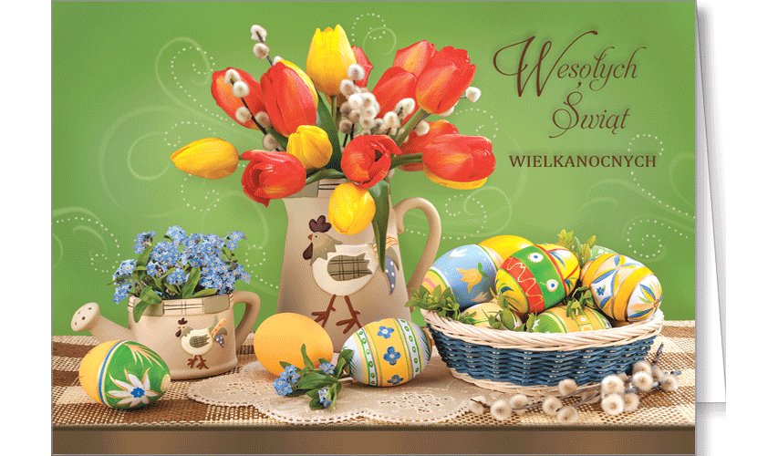 Karnet na Wielkanoc z życzeniami GDW-T 24
