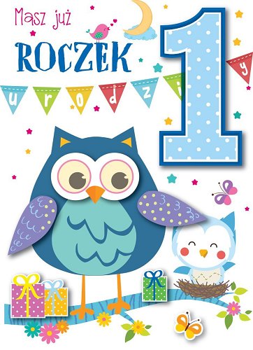 Kartka na Roczek dla chłopczyka DK 525