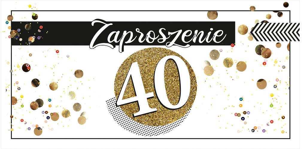 Zaproszenie na 40-te urodziny ZAB 104
