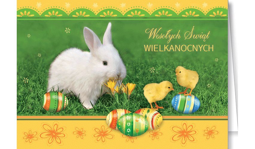 Kartka wielkanocna dobroczynna bez życzeń GDW-BT 5