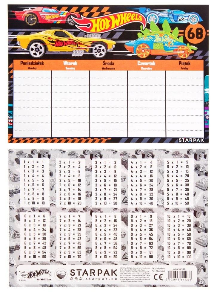 Starpak Plan Lekcji Hot Wheels Pb 25/750