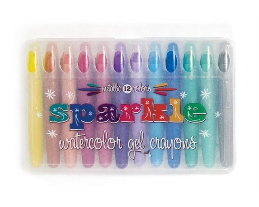 Kolorowe Baloniki Kredki żelowe błyszczące 12 kolorów