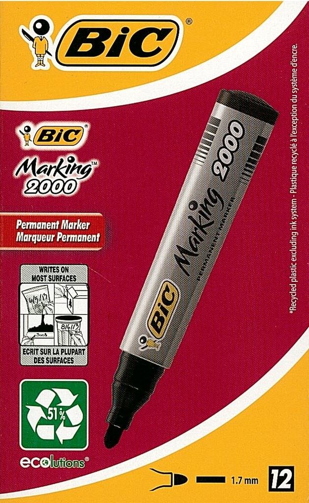 Marker permanentny Marking 2000 z okrągłą końcówką czarny 2000 09