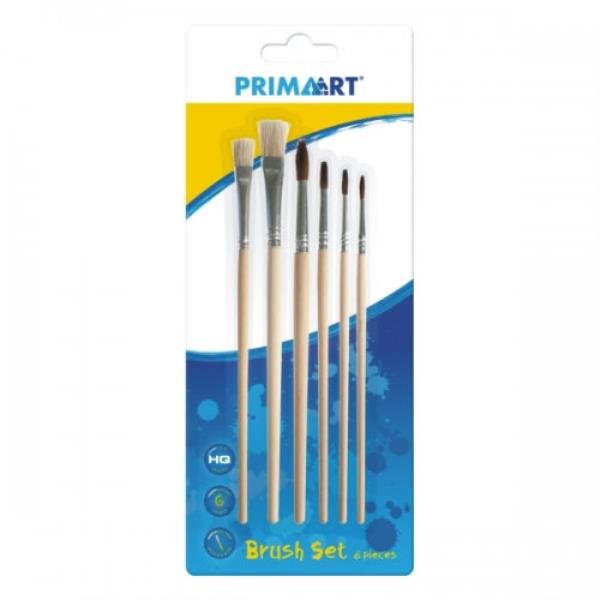 Starpak Pędzle naturalne kpl6szt PRIMA ART blister 323148