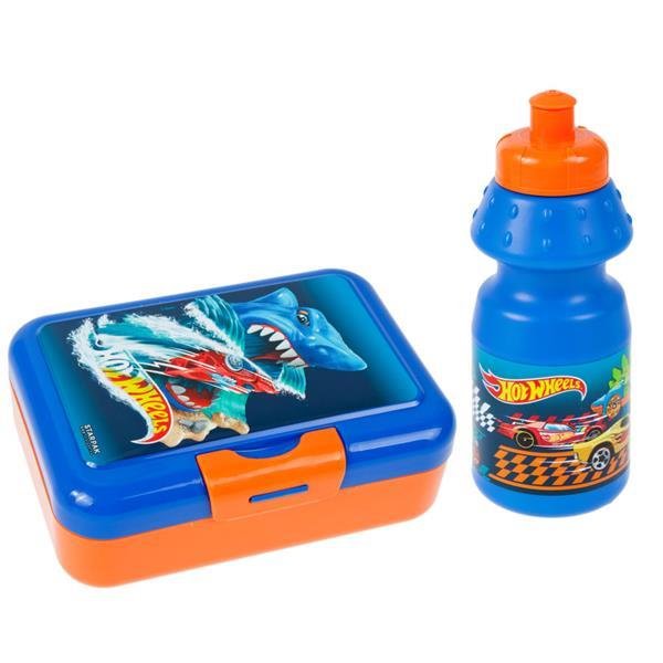 Starpak Bidon 350ml + pudełko śniadaniowe Hot Wheels