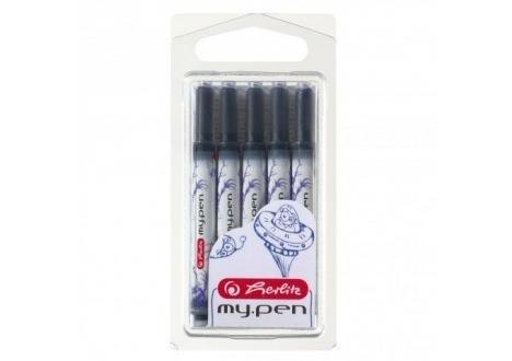 Herlitz NABOJE DO PIÓR WIECZ. MY.PEN NIEBIESKIE SET 5szt