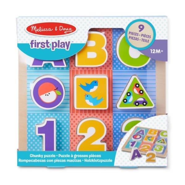 Melissa & Doug MELISSA Ogromne puzzle drewniane ABC 11899