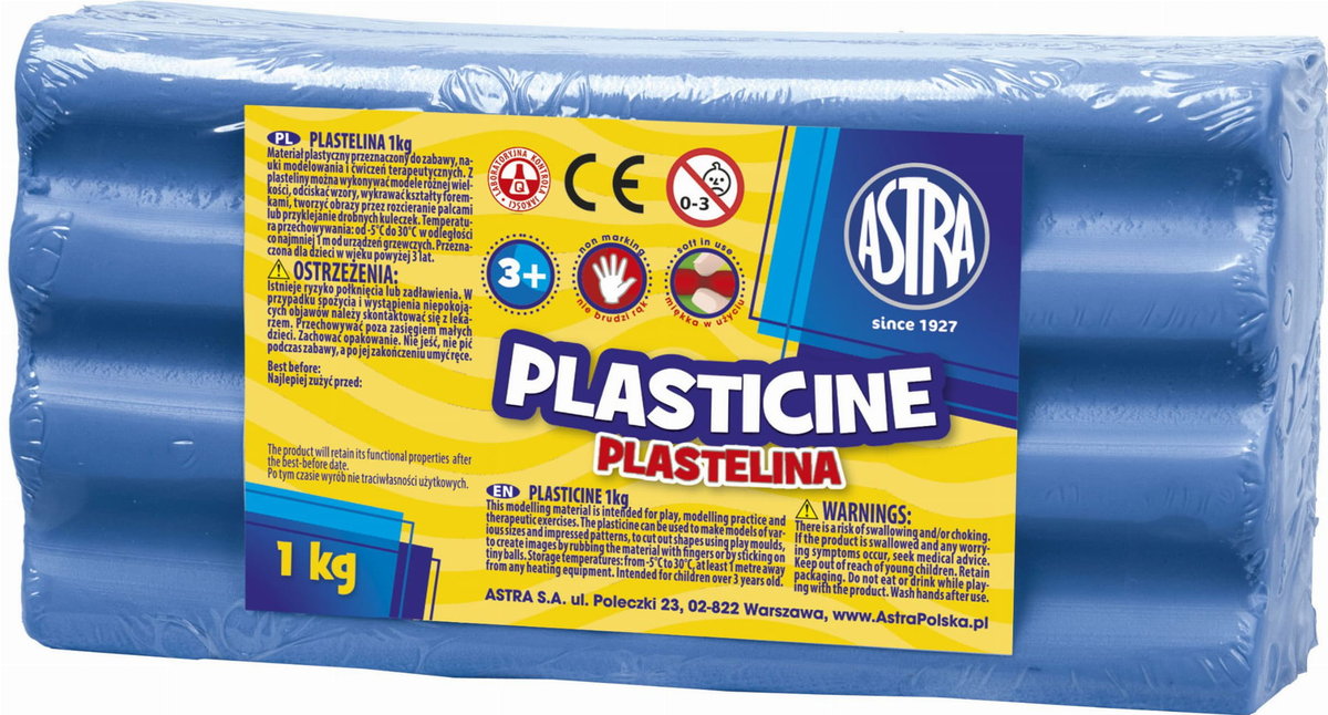 Astra Plastelina 1kg niebieska luz