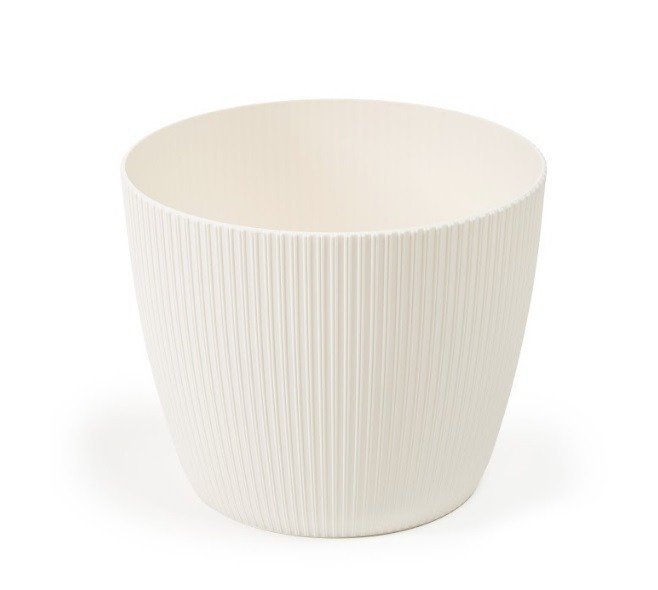 Osłonka doniczki Magnolia 14cm kremowa Lamela