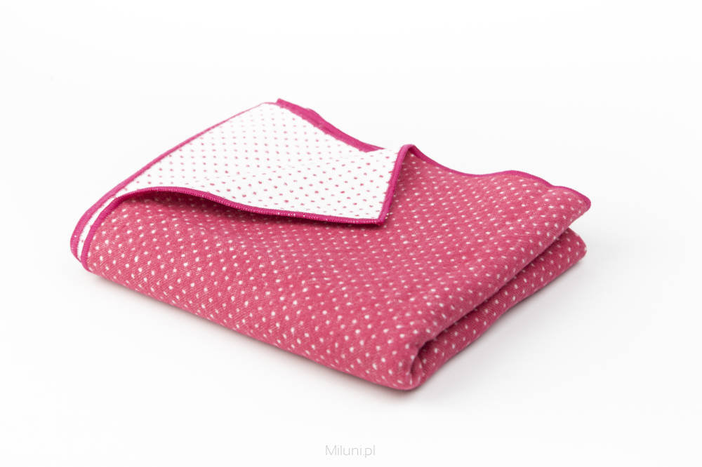 Pielsa Baby, Koc dziecięcy, bambusowy, Topitos, Truskawkowy, 110x140 cm