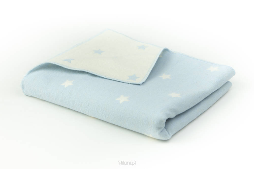 Pielsa Baby, Koc dziecięcy, bawełna Estrellas Miętowy, 110x140 cm