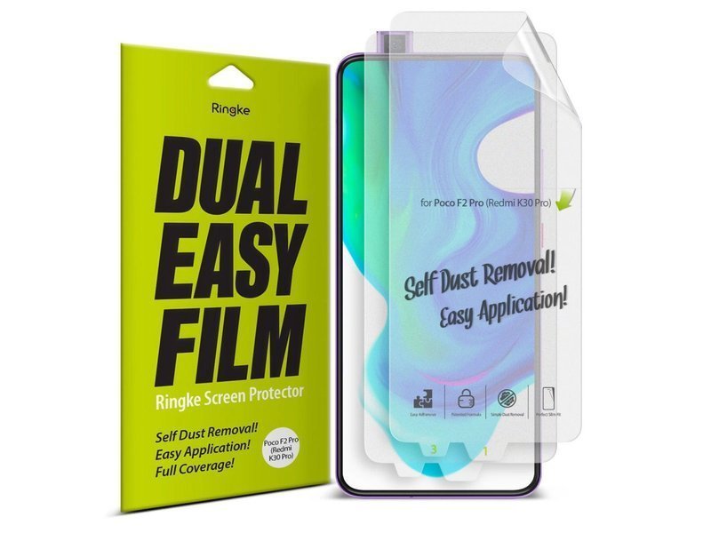 Xiaomi Rearth Folia do etui Ringke Dual dla Redmi Note 9S / 9 Pro / 9 Pro Max, 2szt 8809716075096