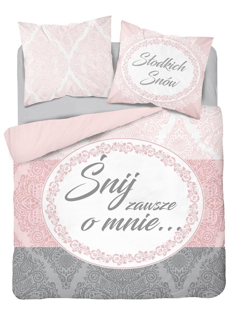 Detexpol Pościel 220x200 bawełniana Komplet 100% bawełna Holenderska Śnij o mnie 3242A