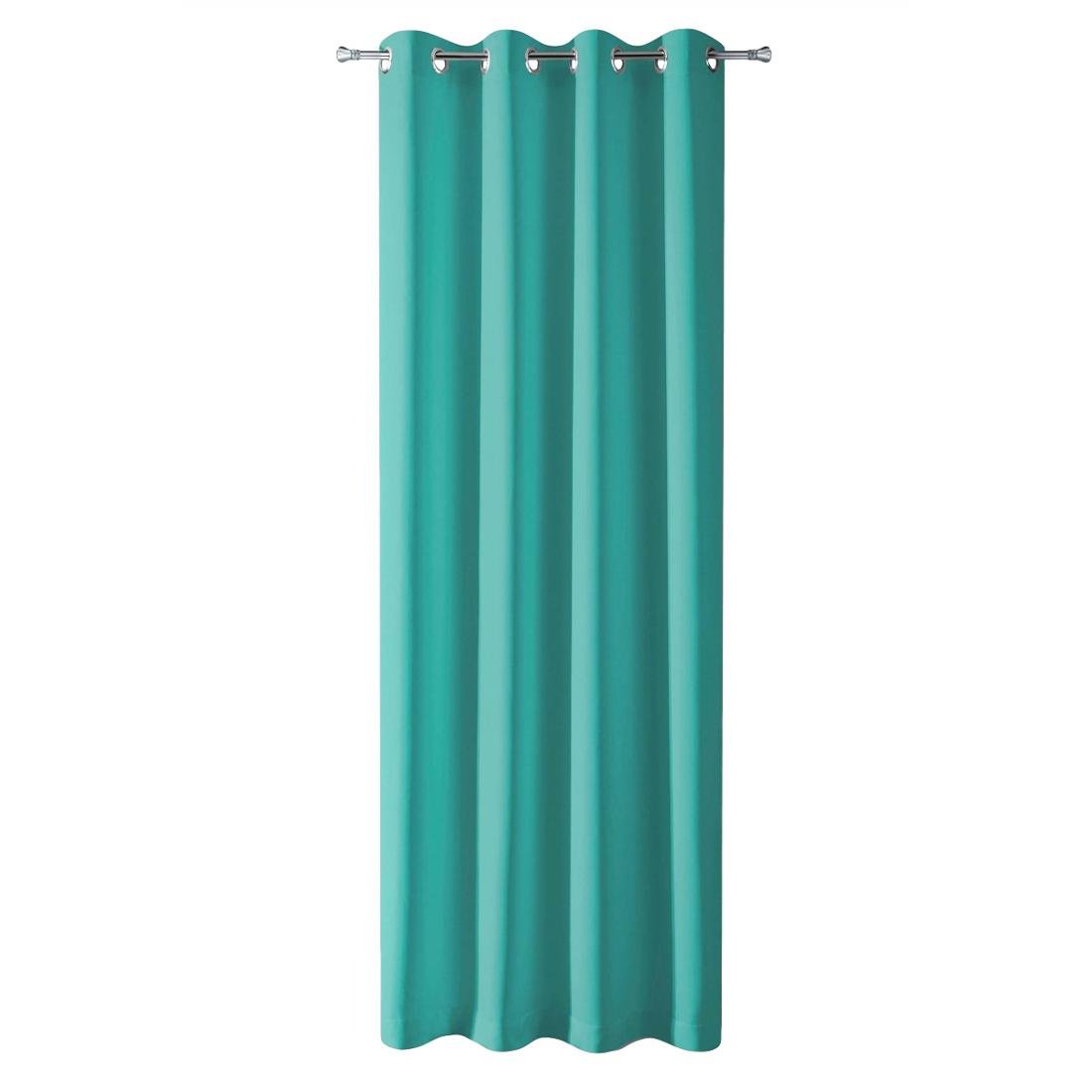 Euro Firany Zasłona 135 x 270 Dekoracyjna Parisa Morski 1204939