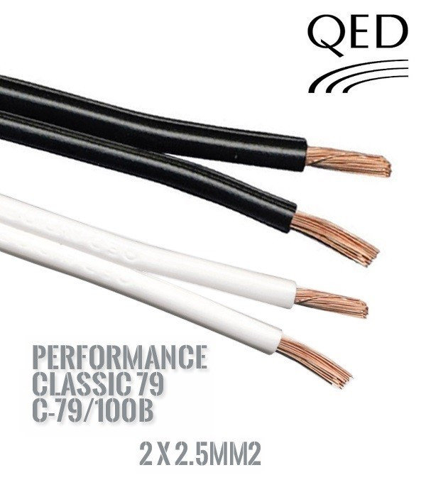 Qed C-79/100B (Black) - MOŻLIWOŚĆ WYKONANIA PRZEWODÓW NA ZAMÓWIENIE!! ZARABIAMY WTYKAMI ! C-79/100B