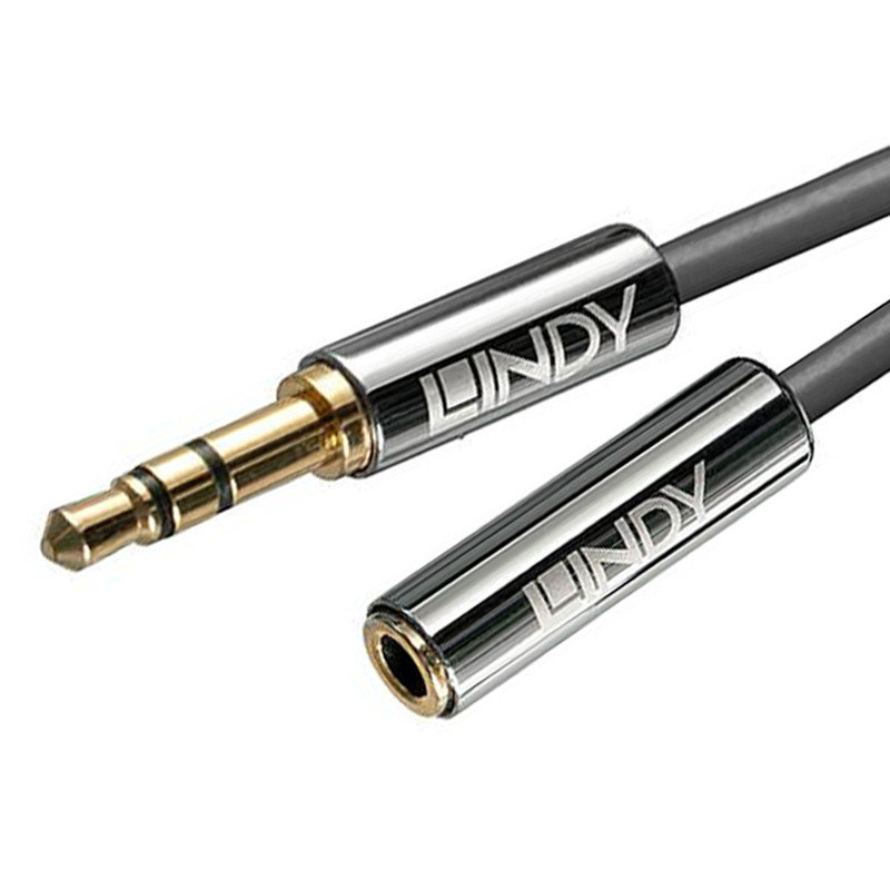 Lindy 35330 Przedłużacz mini jack 3,5mm stereo Cromo Line 5m LY-35330