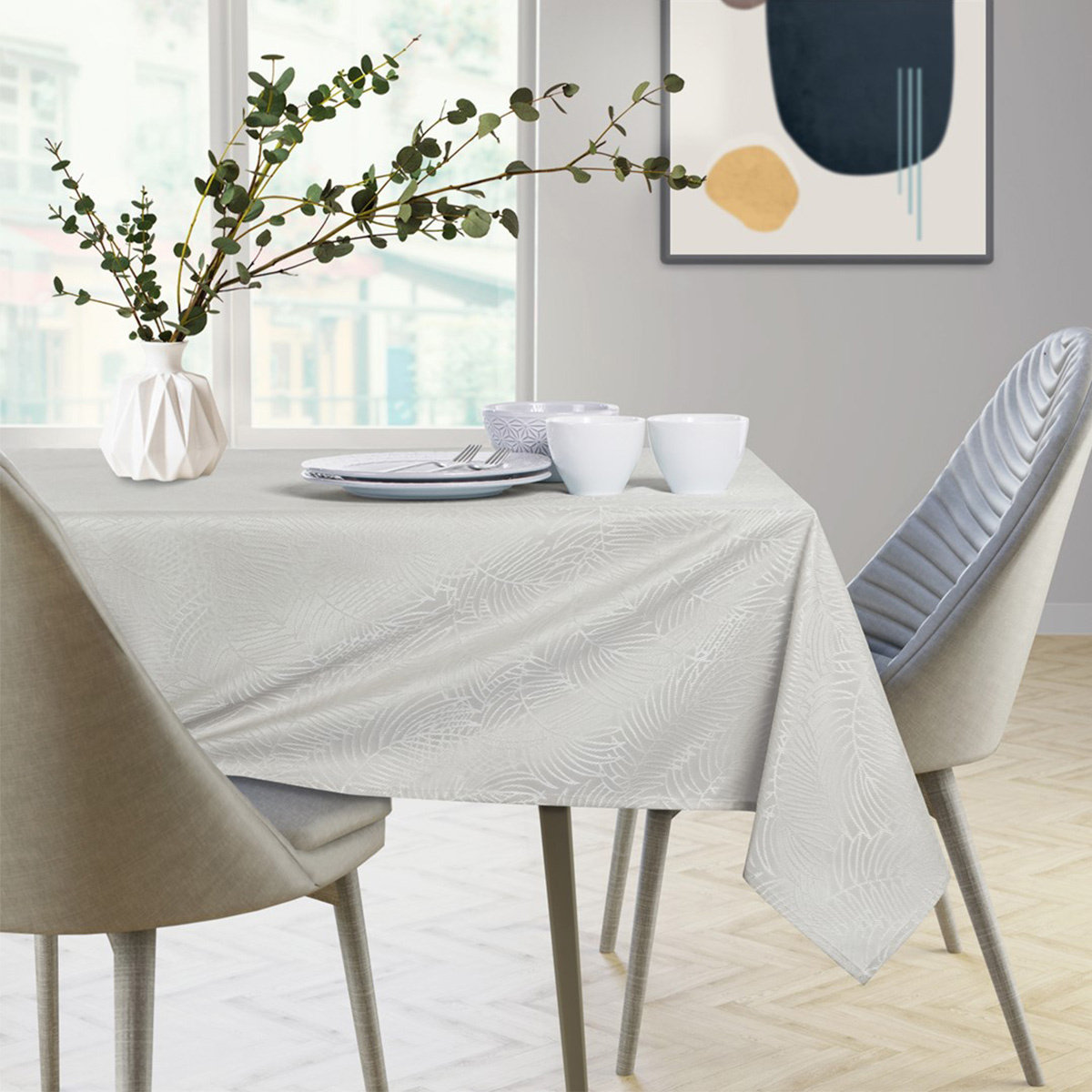 AmeliaHome AmeliaHome - Obrus plamoodporny Kremowy GAIA 140x300 cm