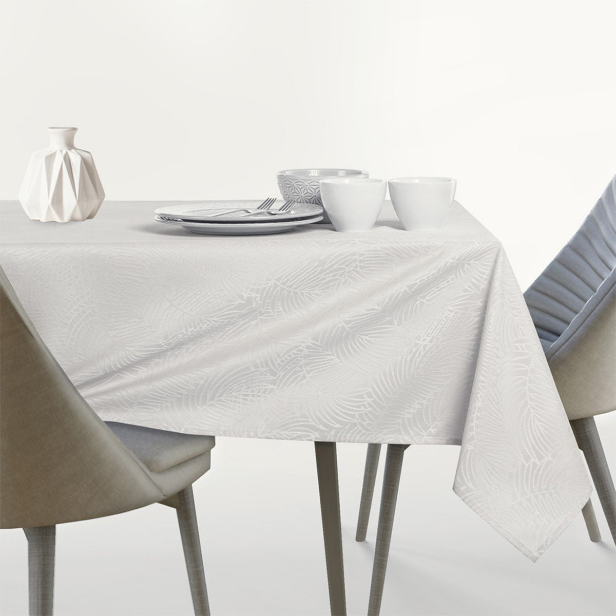 AmeliaHome AmeliaHome - Obrus plamoodporny Kremowy GAIA 130x130 cm