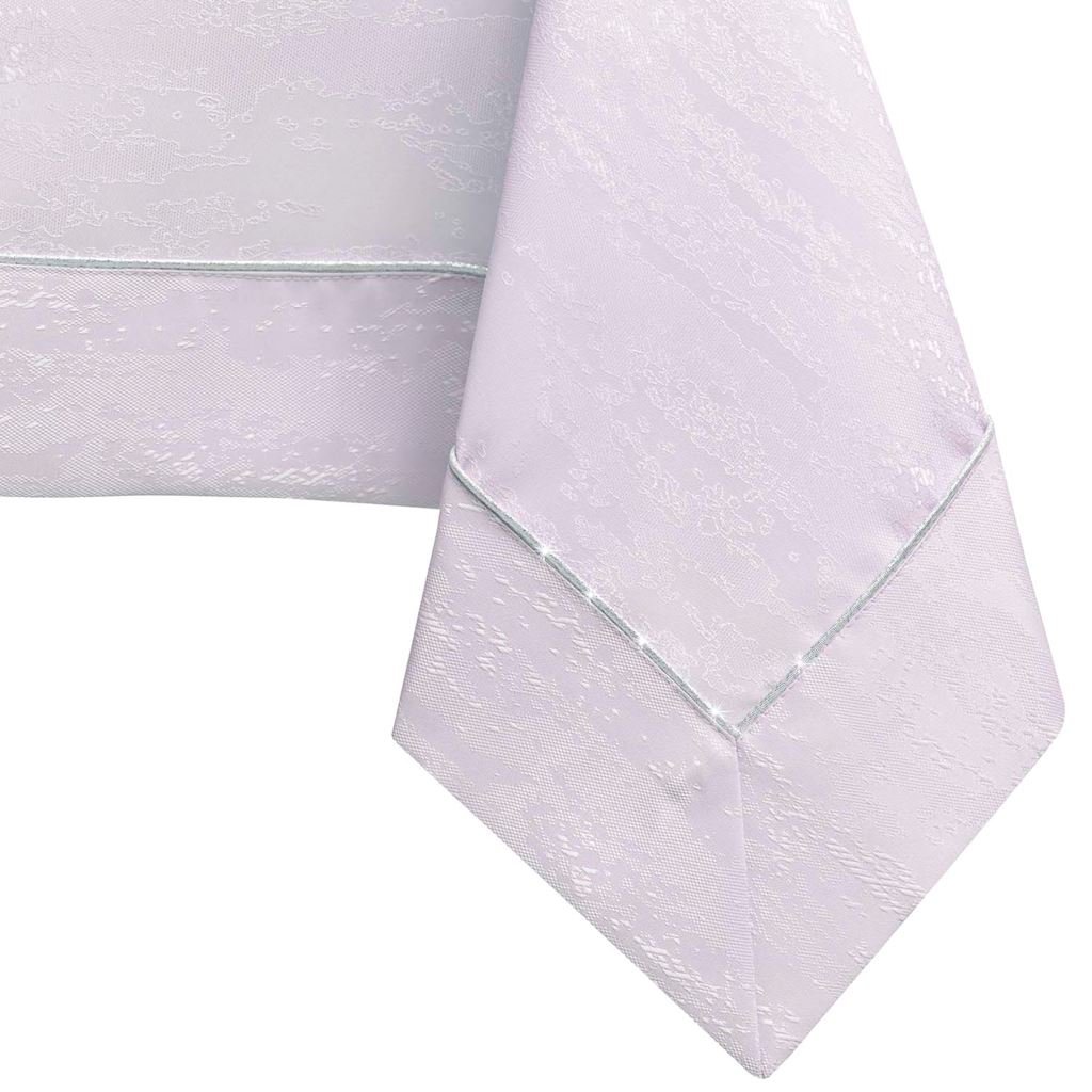 Obrus Vesta Liliowy Tłoczony Nowoczesny 140x260 AmeliaHome - TCLOTH/AH/VESTA/BRD/PPG/LILA/140X260
