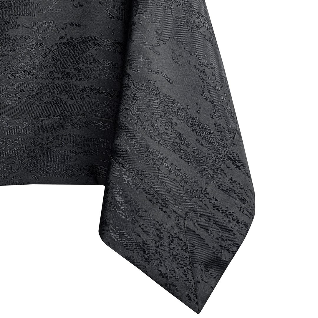 Obrus Vesta Grafitowy Tłoczony Nowoczesny 120x200 AmeliaHome - TCLOTH/AH/VESTA/BRD/DARKGREY/120X200