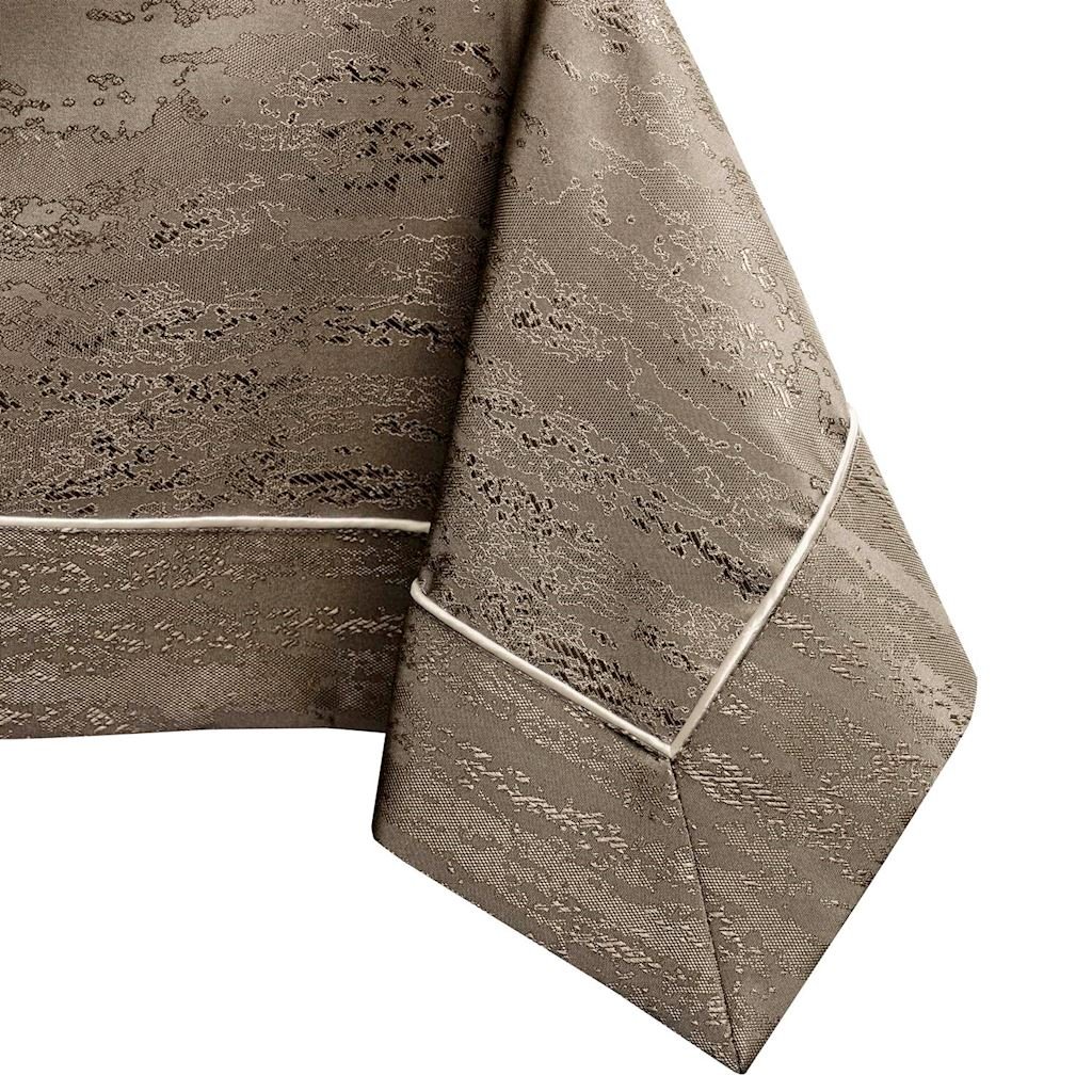 Obrus Vesta Cappuccino Tłoczony Nowoczesny 140x180 AmeliaHome - TCLOTH/AH/VESTA/BRD/PPG/CAPPUCCINO/140X180