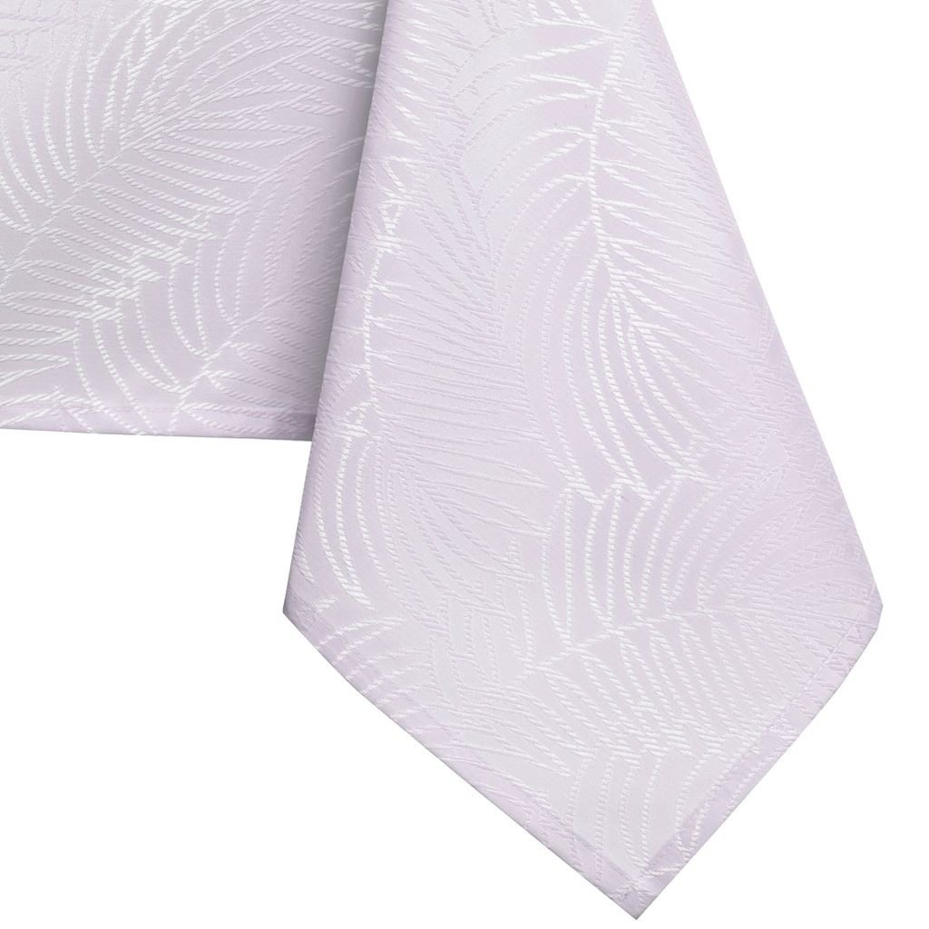 Obrus Gaia Liliowy Tłoczony Roślinny 140x180 owal AmeliaHome - TCLOTH/AH/GAIA/HMD/LILA/O140X180