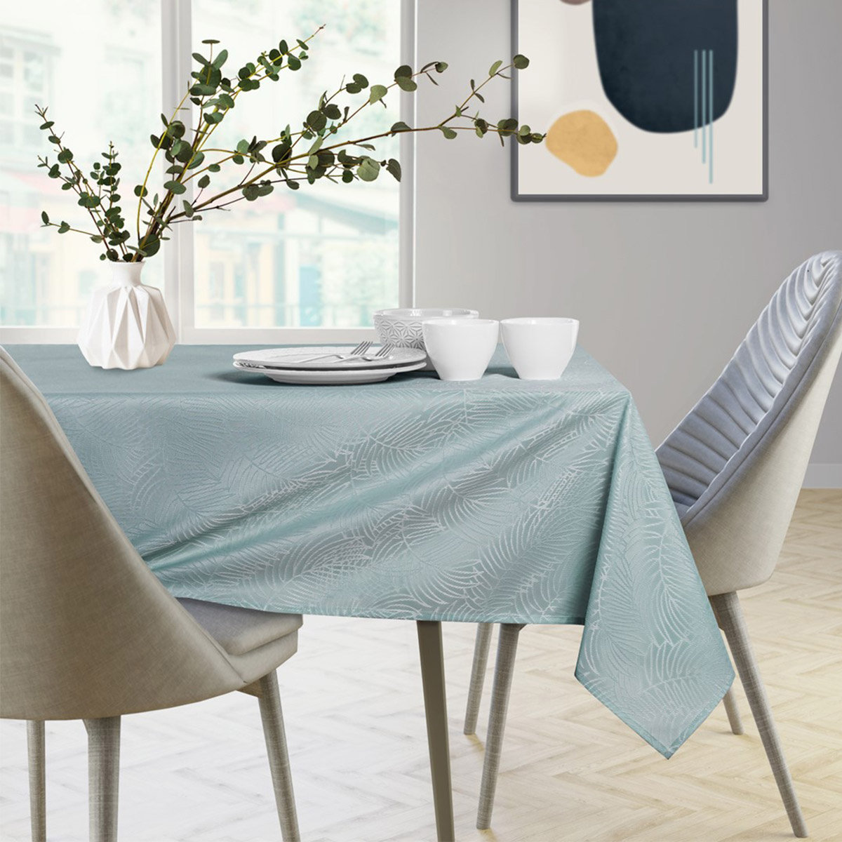 AmeliaHome AmeliaHome - Obrus plamoodporny Miętowy GAIA 140x350 cm