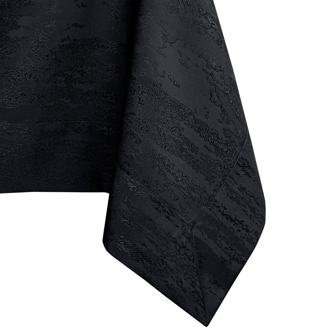 Obrus Vesta Czarny Tłoczony Nowoczesny 110x140 AmeliaHome - TCLOTH/AH/VESTA/BRD/BLACK/110X140