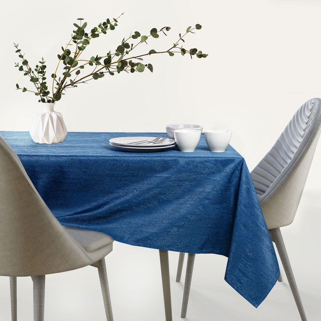 AmeliaHome AmeliaHome - Obrus plamoodporny Ciemnoniebieski VESTA 160x400