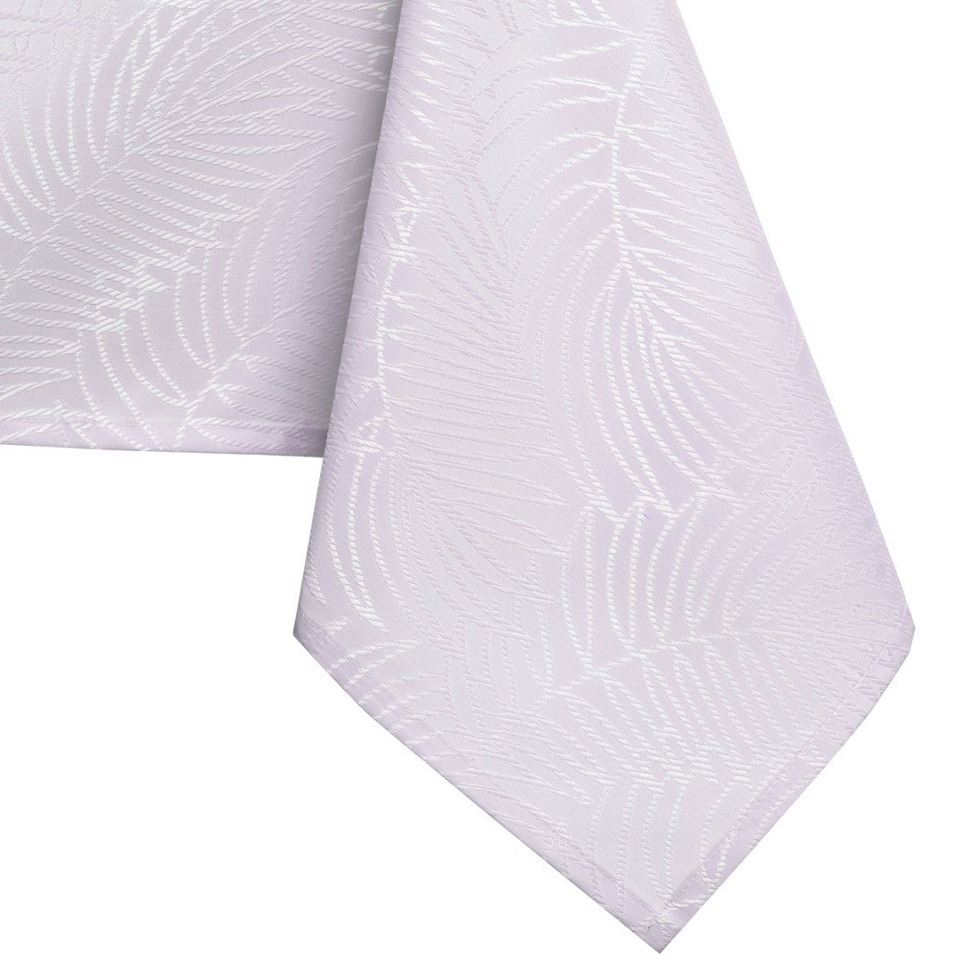 Obrus Gaia Liliowy Tłoczony Roślinny 150x500 owal AmeliaHome - TCLOTH/AH/GAIA/HMD/LILA/O150X500