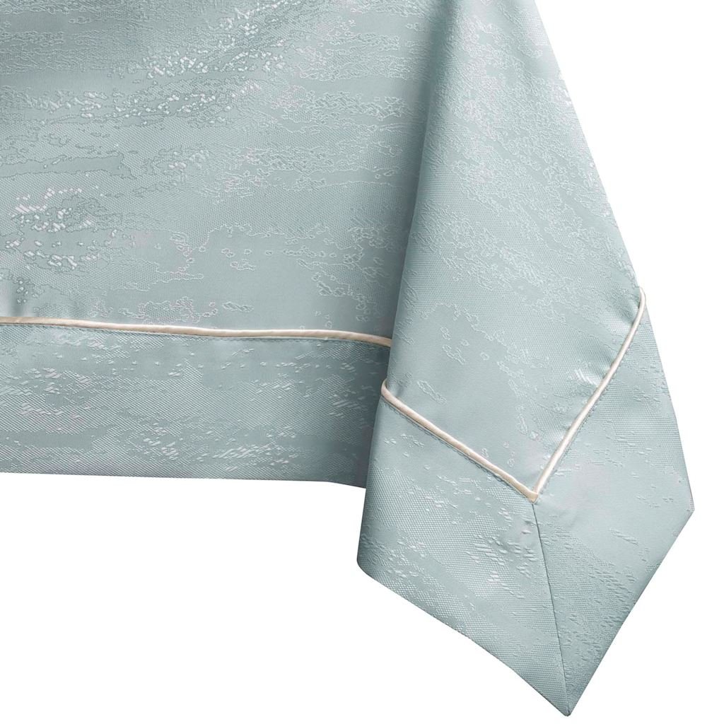 Obrus Vesta Miętowy Tłoczony Nowoczesny 110x160 AmeliaHome - TCLOTH/AH/VESTA/BRD/PPG/MINT/110X160