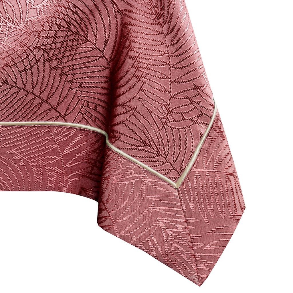 Obrus Gaia Różowy Tłoczony Roślinny 140x180 AmeliaHome - TCLOTH/AH/GAIA/BRD/PPG/OLDROSE/140X180